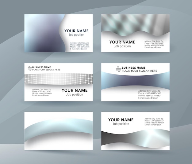 Business card set background design for corporate style03
