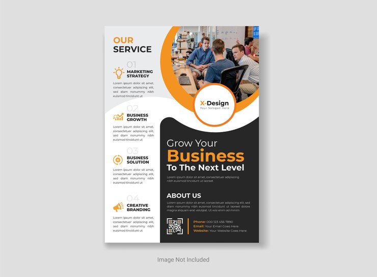 Vector business corporate flyer poster template business brochure flyer design