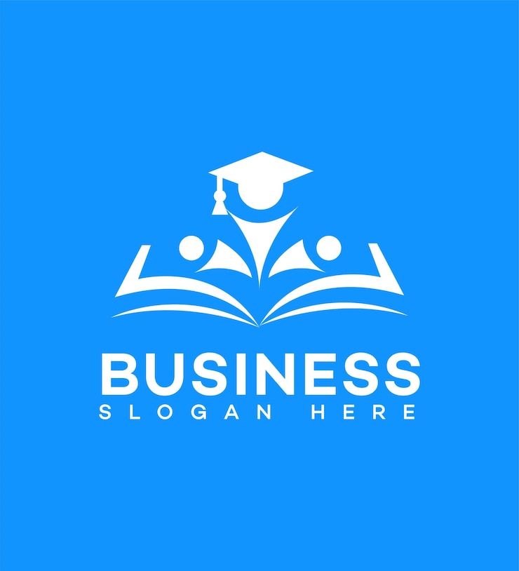 Vector business education logo