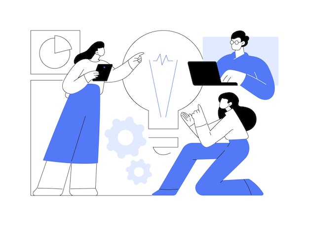 Business idea isolated cartoon vector illustrations