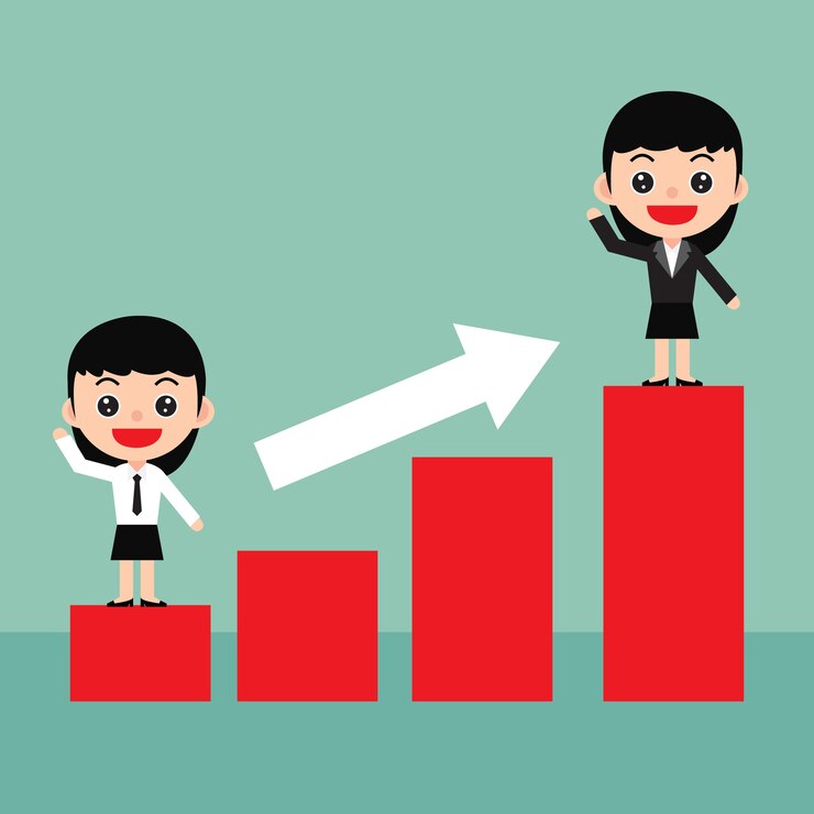 Vector business profits concept