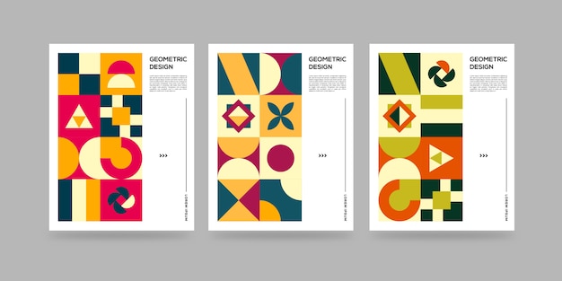 Business retro geometric cover
