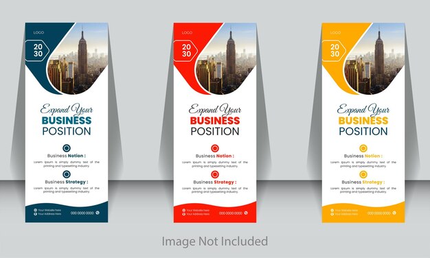 Business rollup display standee for presentation purposes Corporate business agency rollup banner