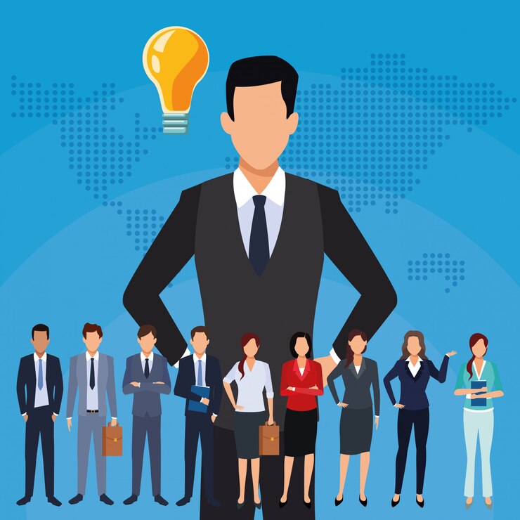 Vector business teamwork concept