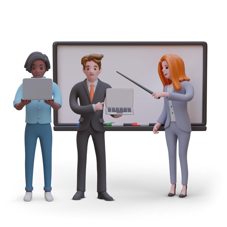 Vector business training concept online lessons specialized courses