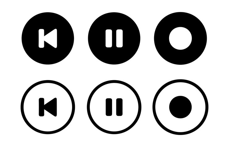 Vector button icon vector pack