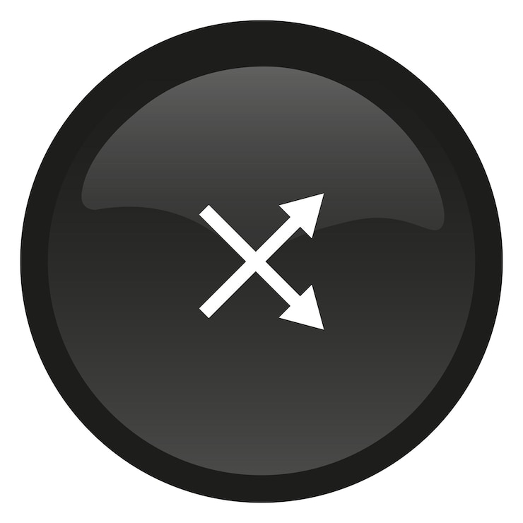 Vector button music icon
