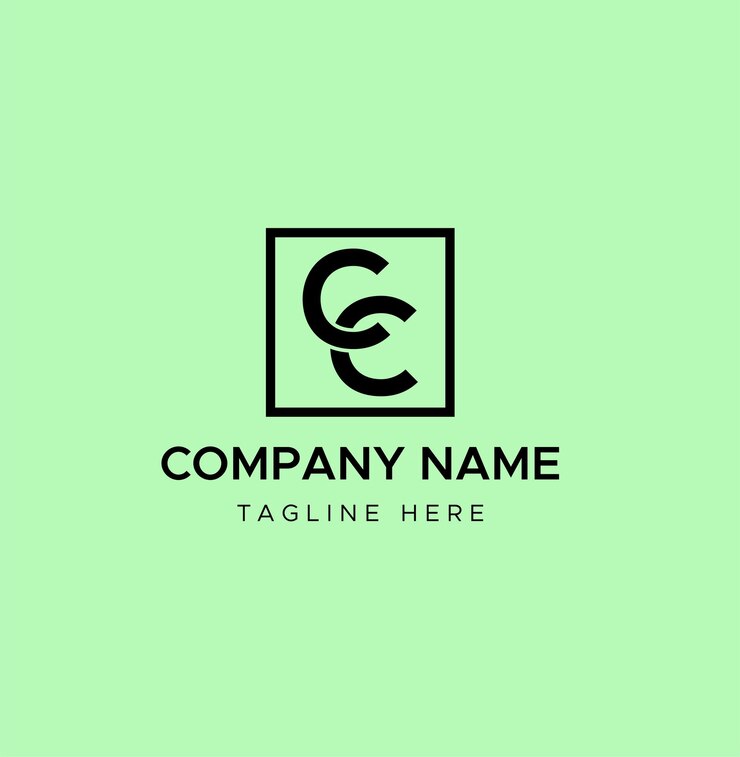 Vector c cc letters logo monogram with vector design