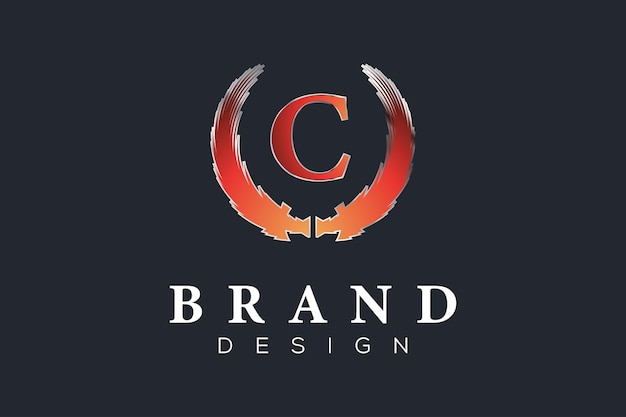 C gradient colorful design template