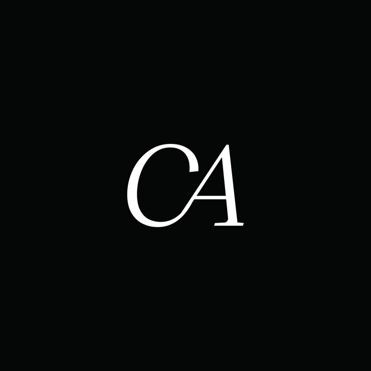 CA letter logo design on CA creative initials letter logo concept CA icon design C A