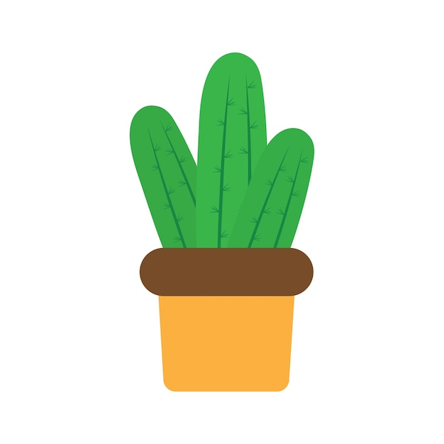 Cactus icon logo template vector