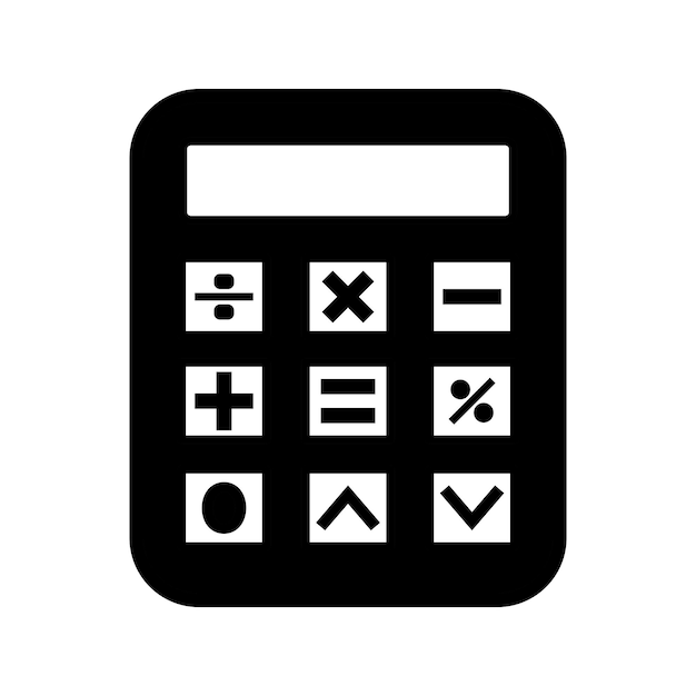 Calculating Connections A Vector Design of a Modern Calculator icon template