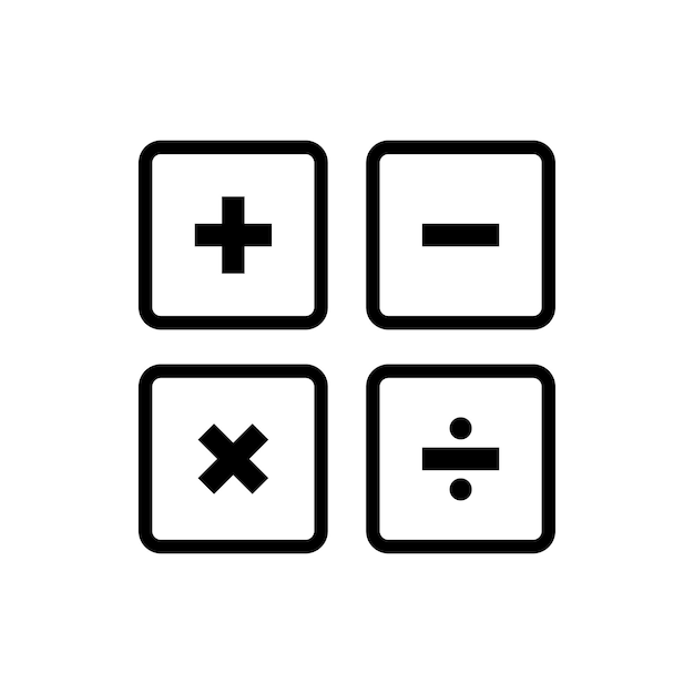 calculator icon vector design template