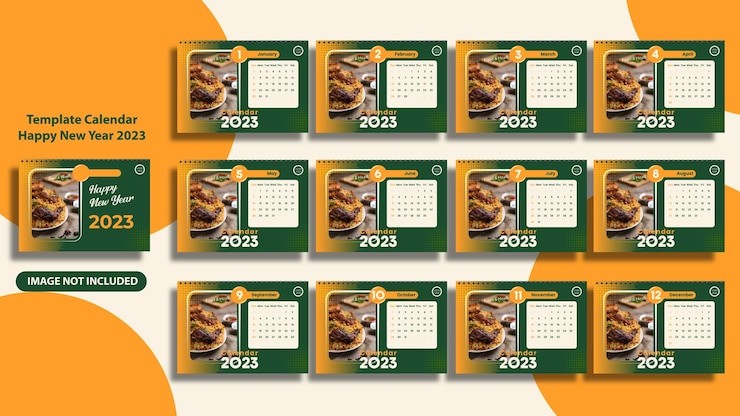 Vector calendar newyear 2023 03