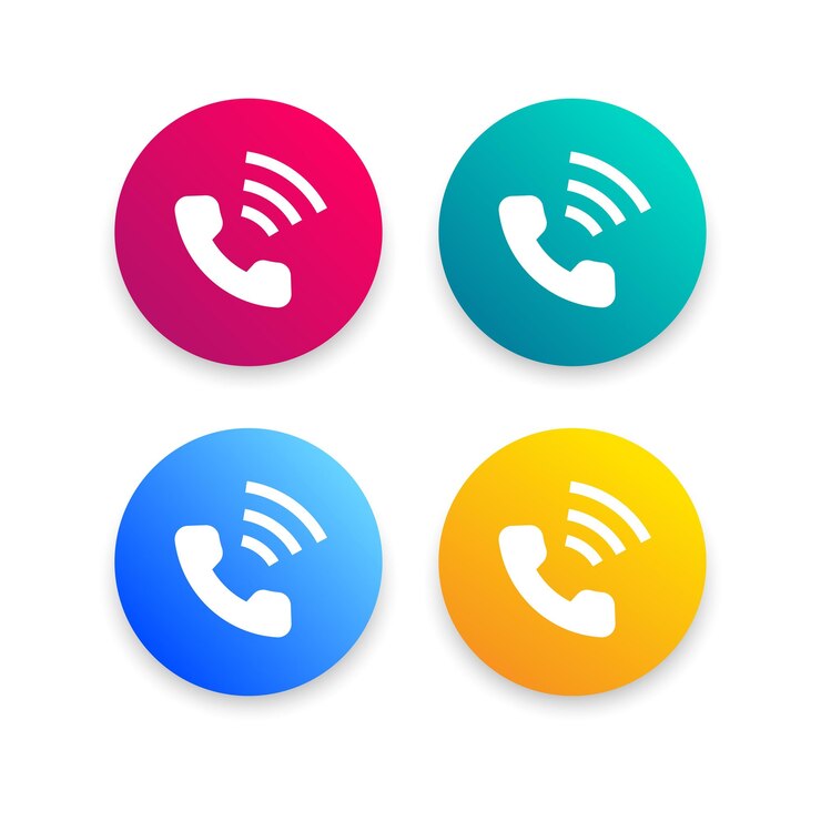 Call and chat us now icon design template