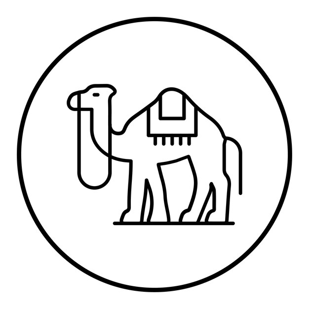 Camel vector icon Can be used for Desert iconset