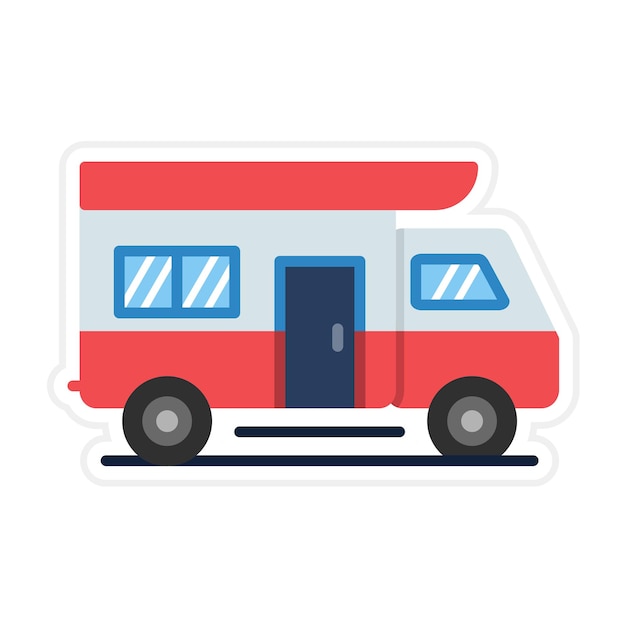 Camper Van icon vector image Can be used for Transport