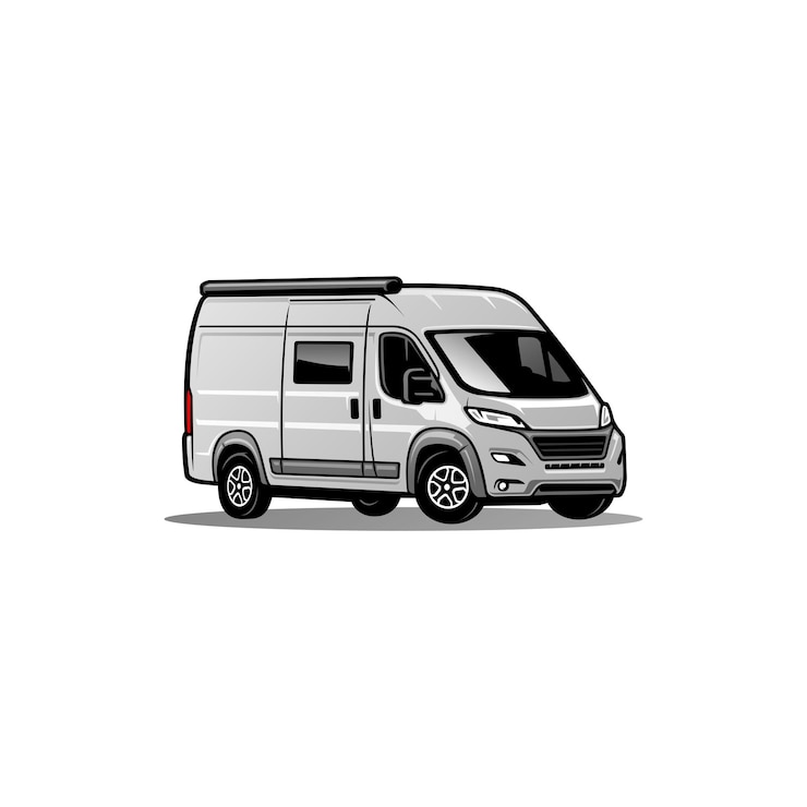 Vector camper van or motor home illustration vector