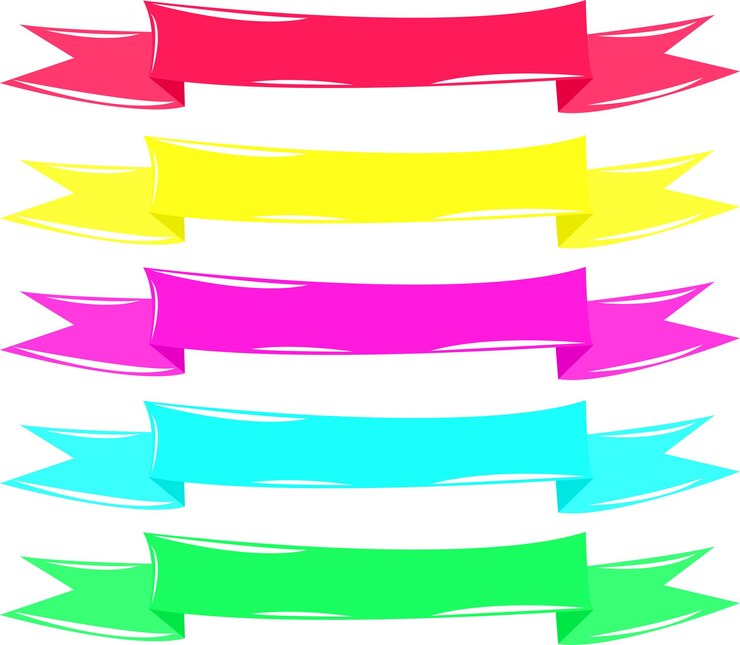 candy ribbons on white background vector illustration