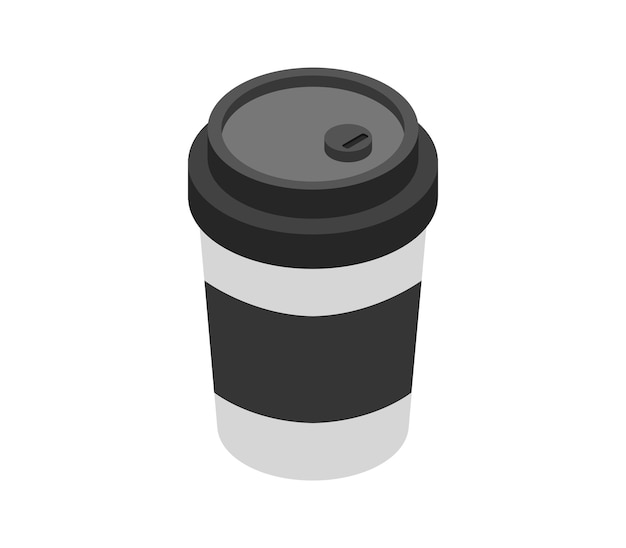 Cangkir kopi isometrik