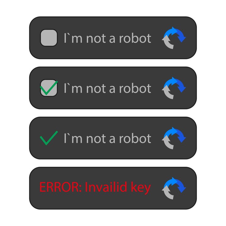 Vector captcha i am not a robot