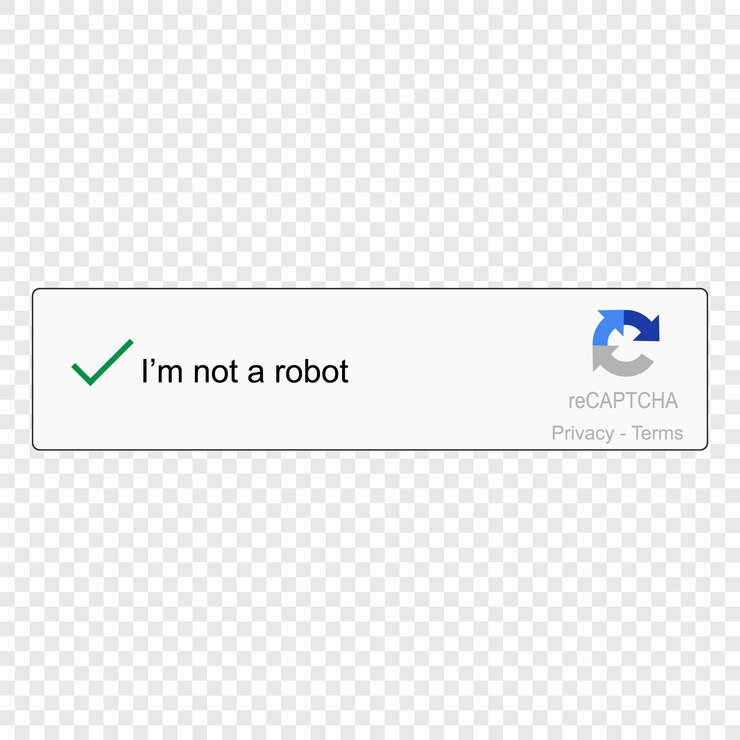Vector captcha i'am on a robot. 