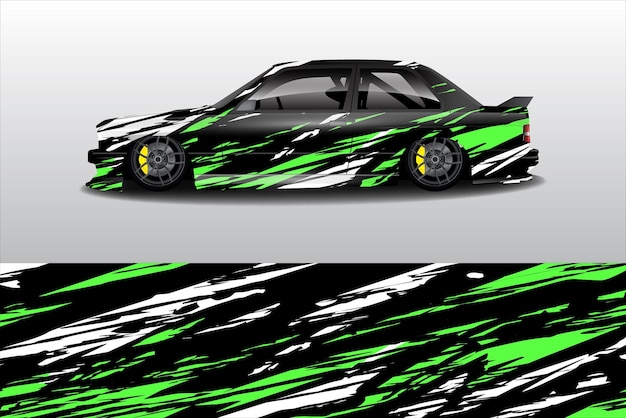 car decal wrap design vector