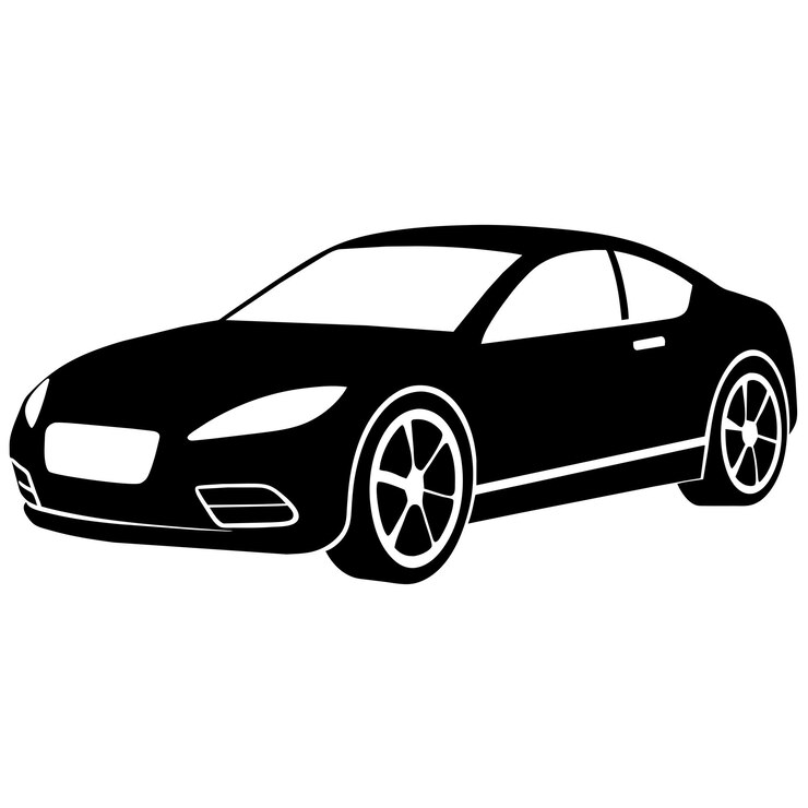 car silhouette illustration silhouette vector isolated on a white background 55