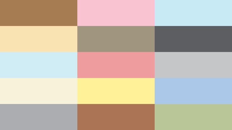 Vector caramel gradient backgrounds set soft pastel color gradient collection