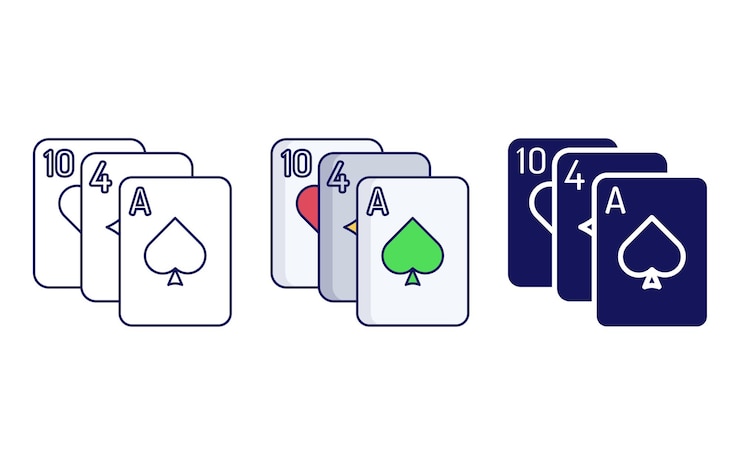 Vector card game icon