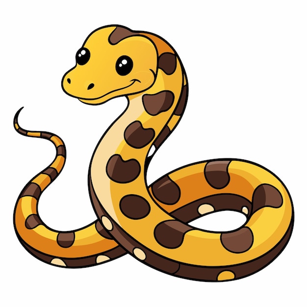 carpet python vector art design