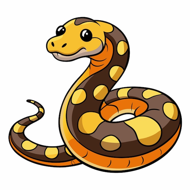carpet python vector art design