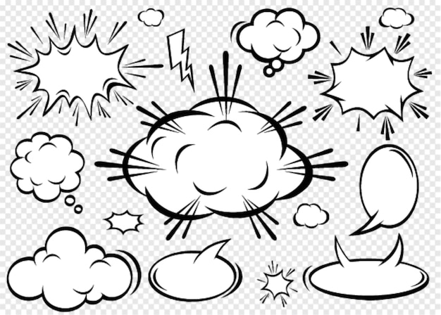 cartoon comic speech bubble