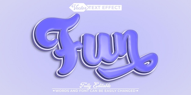 cartoon yellow fun vector editable text effect template