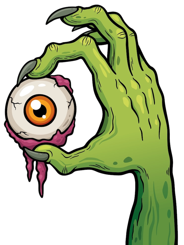 Vector cartoon zombie