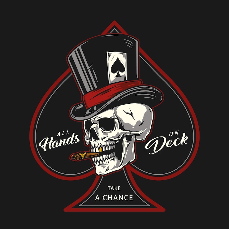 Vector casino colorful vintage print