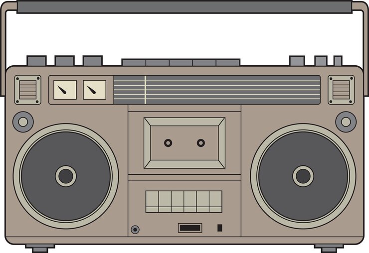 Vector cassette tape recorder color radio boombox