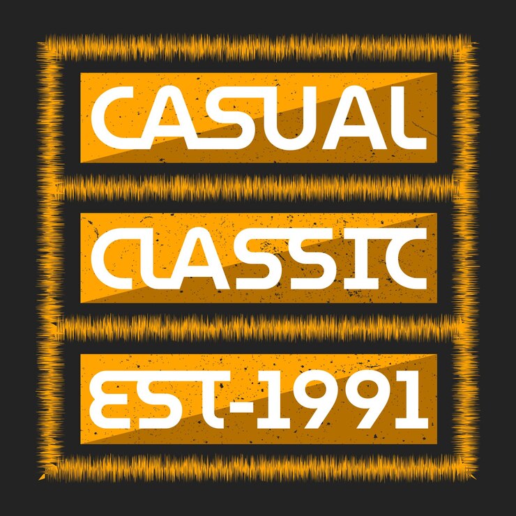 Vector casual classic typography t shirt design