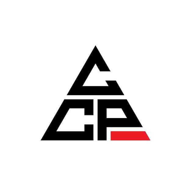 ccp triangle letter logo design with triangle shape ccp triangle logo design monogram ccp triangle vector logo template with red color ccp triangular logo simple elegant and luxurious logo