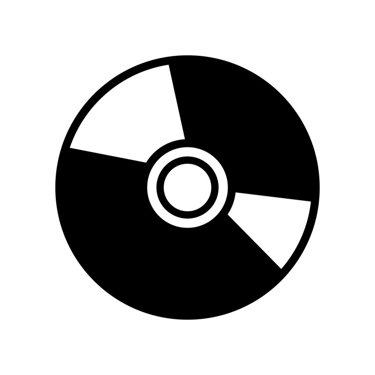 Vector cd icon