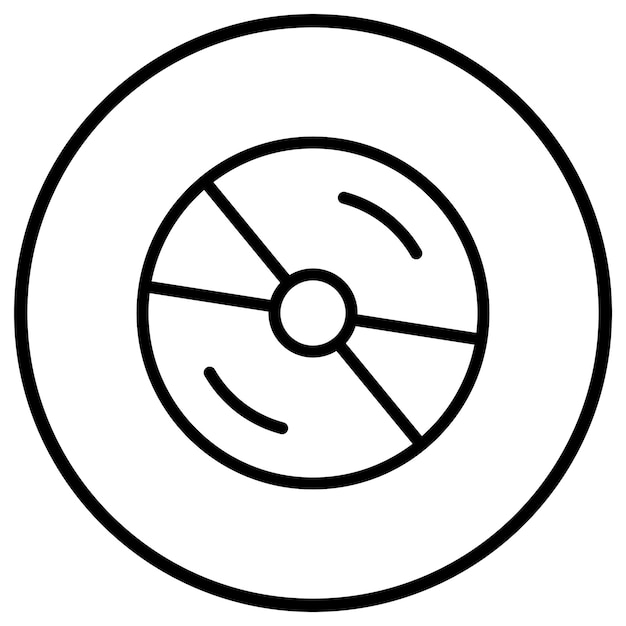 Cd Vector Icon Design Illustration