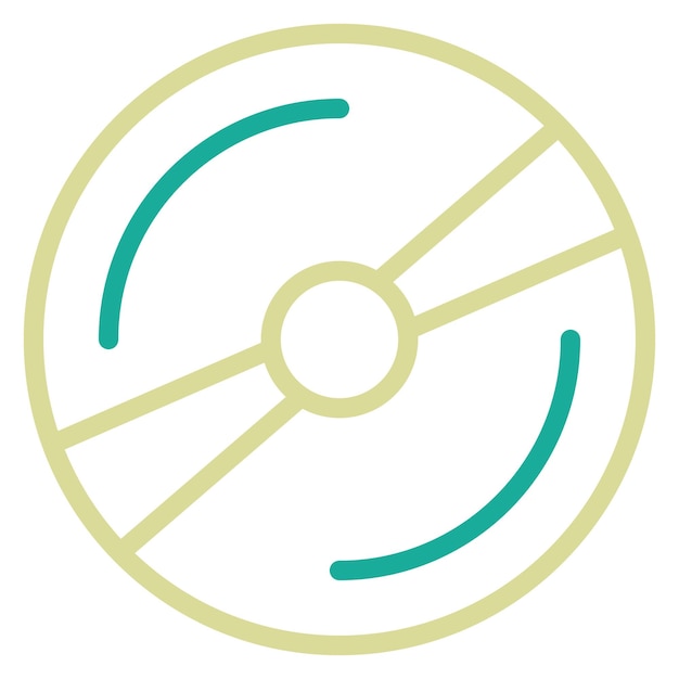 CD vector icon illustration of Computer and Hardware iconset