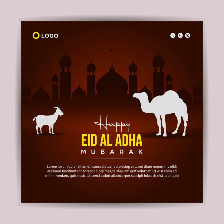 Vector celebrating eid aladha a time of sacrifice and reflection