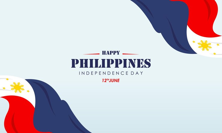 Celebrating the Philippines Independence Day Banner Background