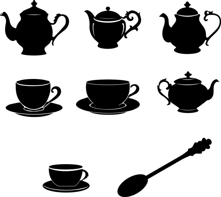 ceramics coffee cozy element icon illustration vector silhouettet