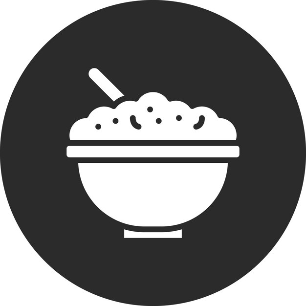 Cereal Bowl vector icon illustration of Morning and Breakfast iconset