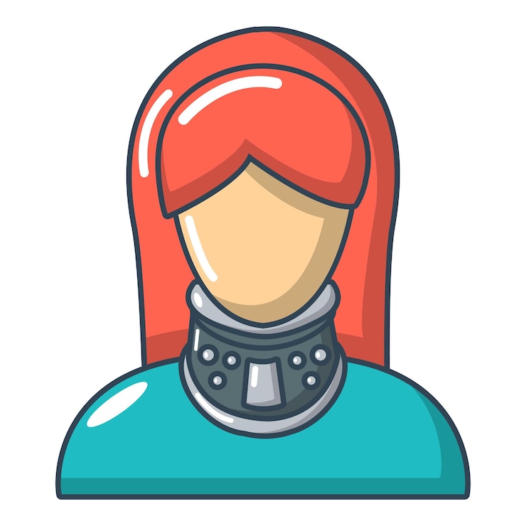 Vector cervical retainer icon cartoon illustration of cervical retainer vector icon for web