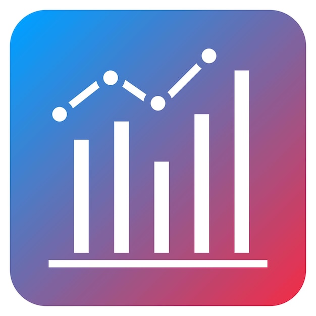 chart icon vector image can be used for market research