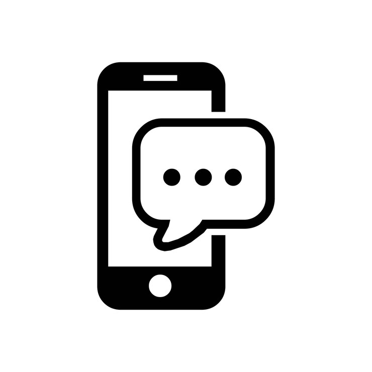 chat logo app icon mobile messenger chat contact message