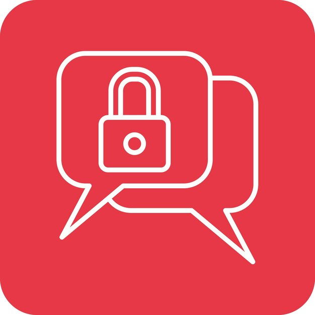 Chat Security icon vector image Can be used for Protection and Security